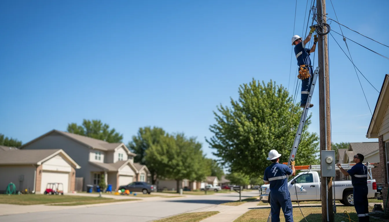 Residential electrician providing installation services in Grand View, WI